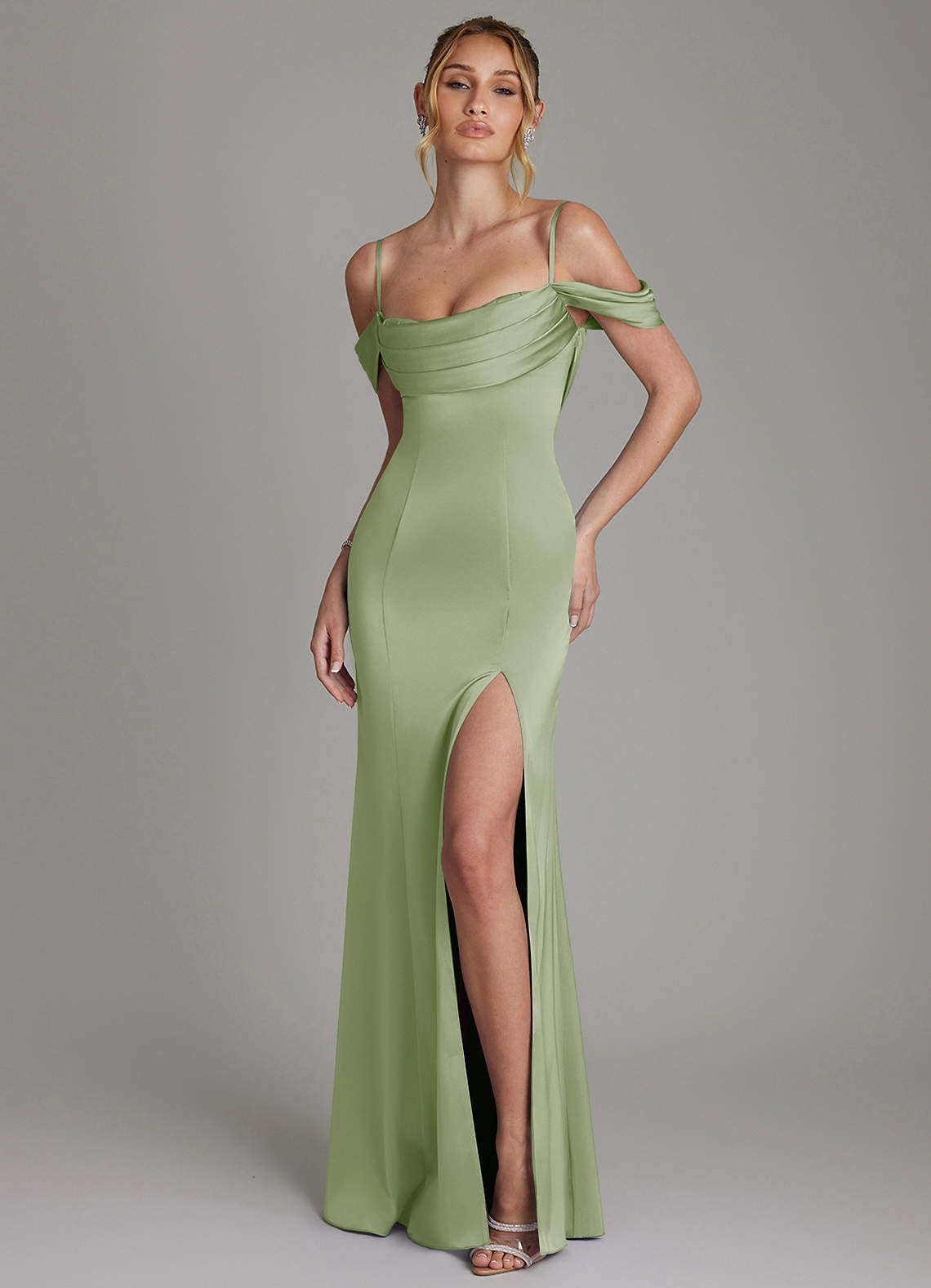 long chiffon dresses for women Zapaka Dusty Blue Mother of the Bride Dress Long Sleeves Off the Shoulder A Line Evening Dress, Grey Blue / US12 CHURCH EVENT Select Suit Size:EU48/US38 professional profile Short Champagne Pink Dress