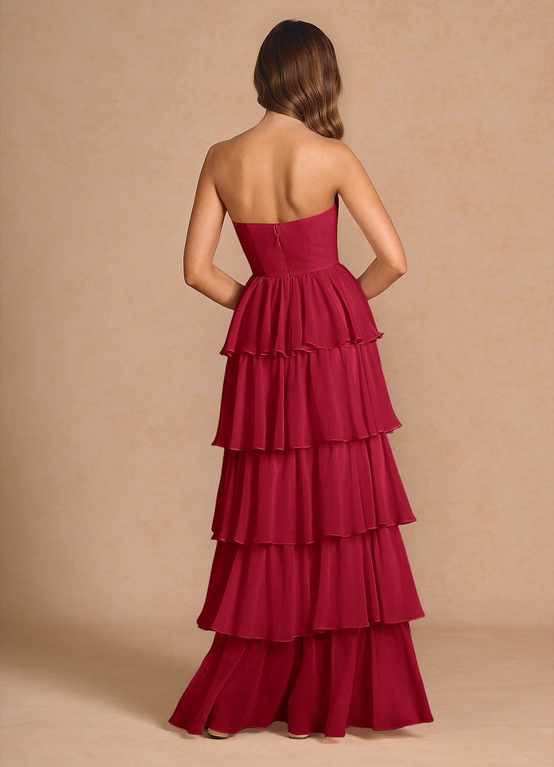Kalista Cherry Red Maxi Dress Ready to Ship | Azazie