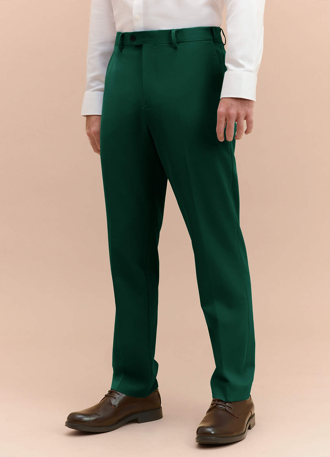 front James Emerald Structured Stretch Dress Pants