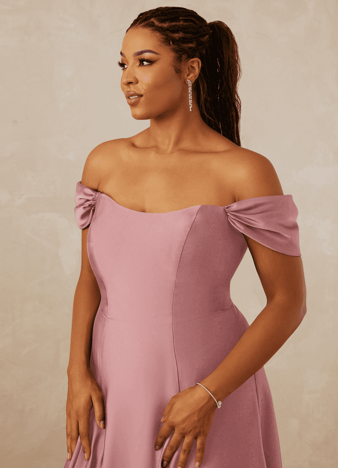 Christian Siriano Bridal for Azazie 1002 Ready to Ship Dusty Rose Christian Siriano Bridal for Azazie 1002 Ready to Ship Dusty Rose