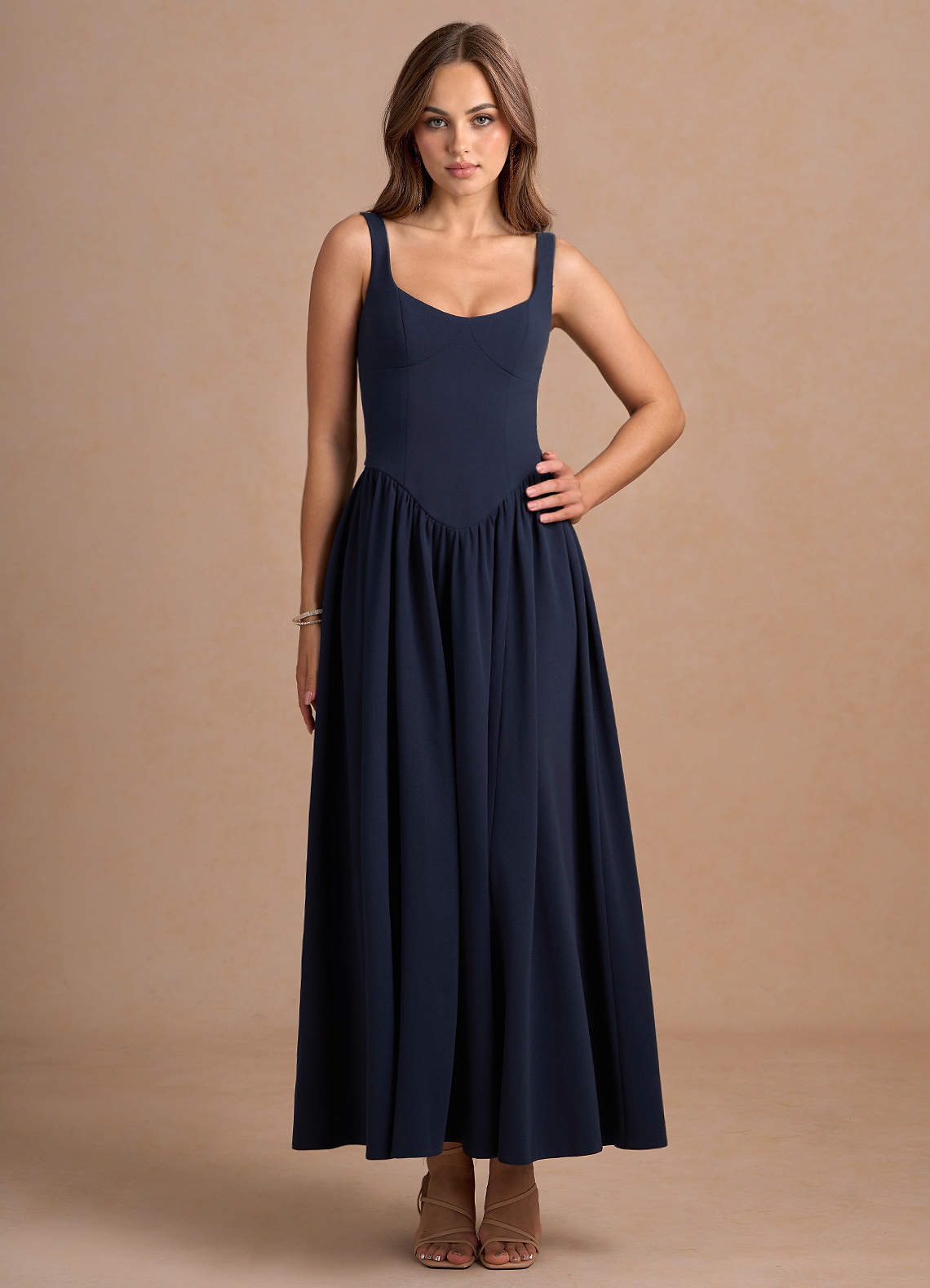 Martha Maxi Klänning Marin image1