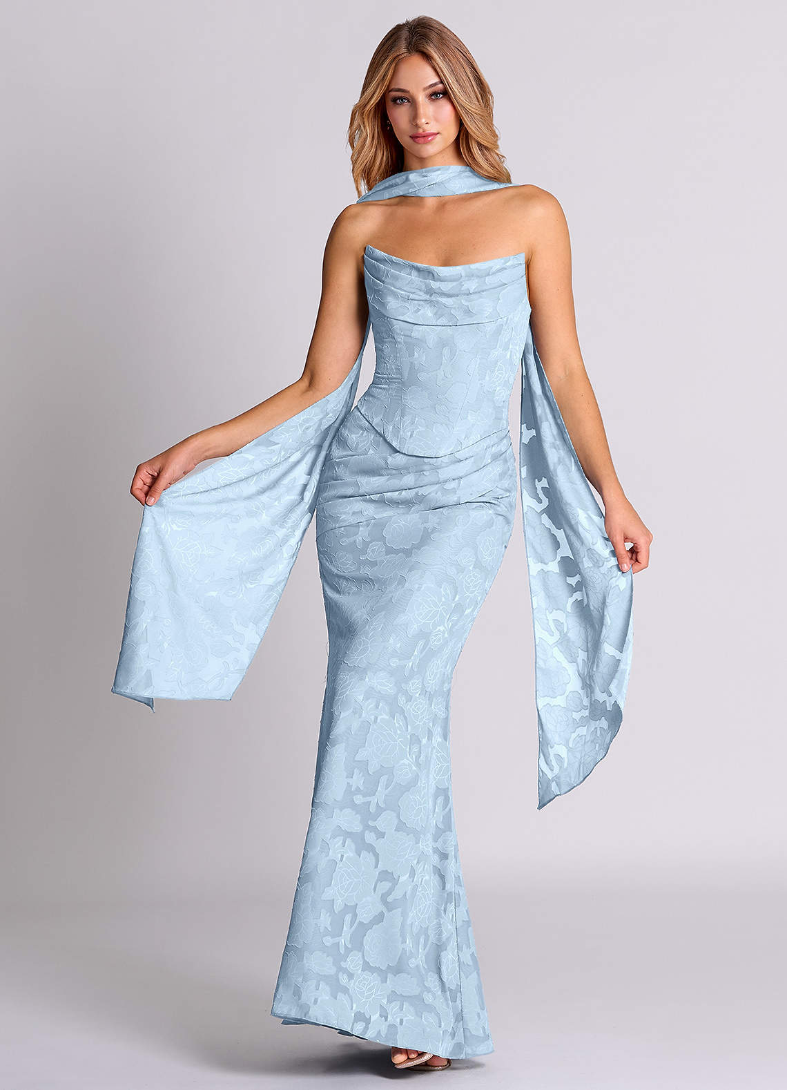 corset top bridesmaid dress Satin Bridesmaid Dresses main image 0