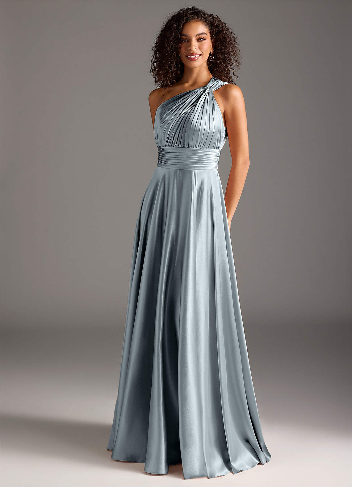 Azazie Bridesmaid Dresses Dusty Blue Light Blue Bridesmaid Dress Dusty Blue  Modest Dress Azazie Aaliyah