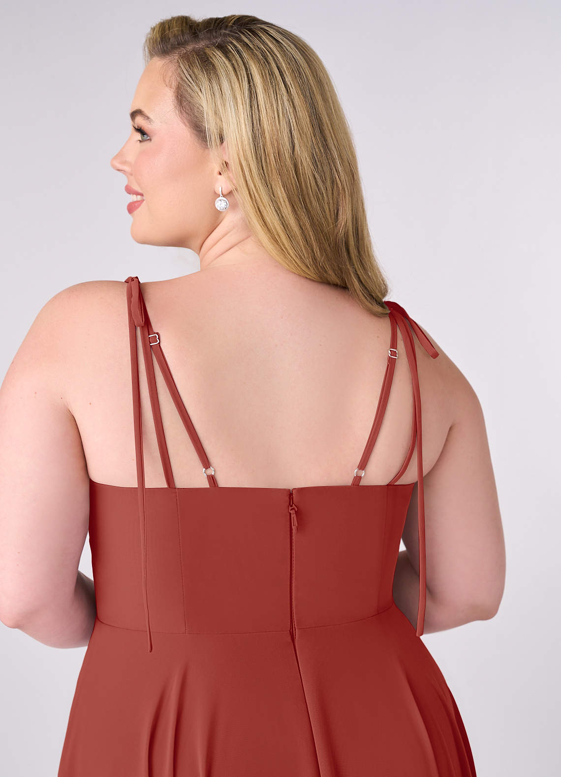 Barbie ♥ Azazie Schlussverkauf A-Linie Schleifen Chiffon Kleid Agave image9