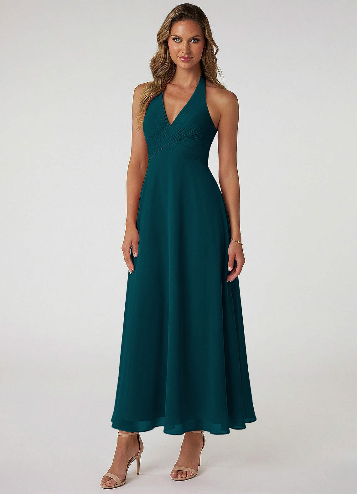 azazie pleated bridesmaid dress Azazie Keyla