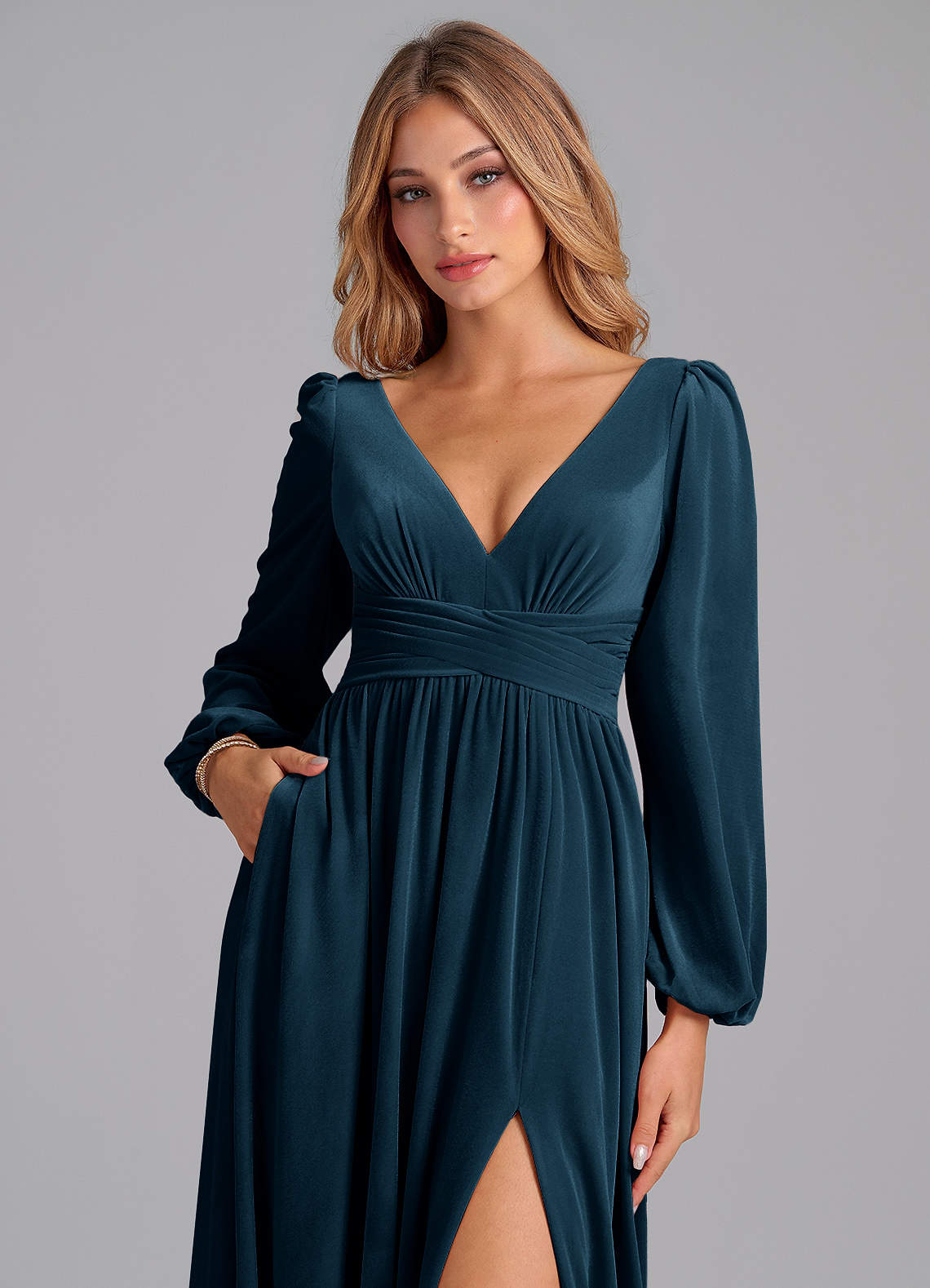 Azazie Norah Ready to Ship Blue Topaz Velvet Bridesmaid Dresses | Azazie Azazie Norah Ready to Ship Blue Topaz Velvet Bridesmaid Dresses | Azazie