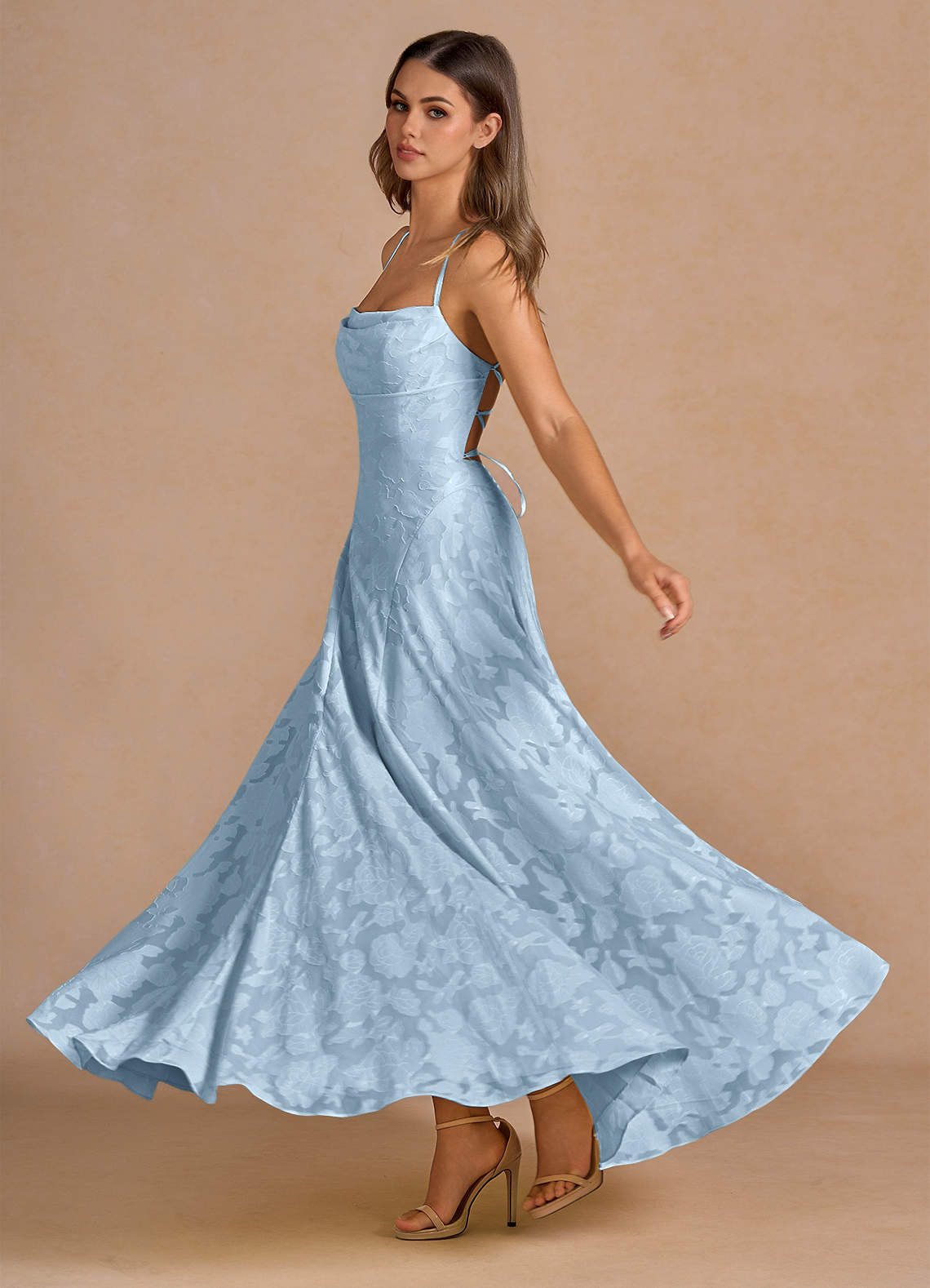 Irelia Himmelblå Maxikjole image2