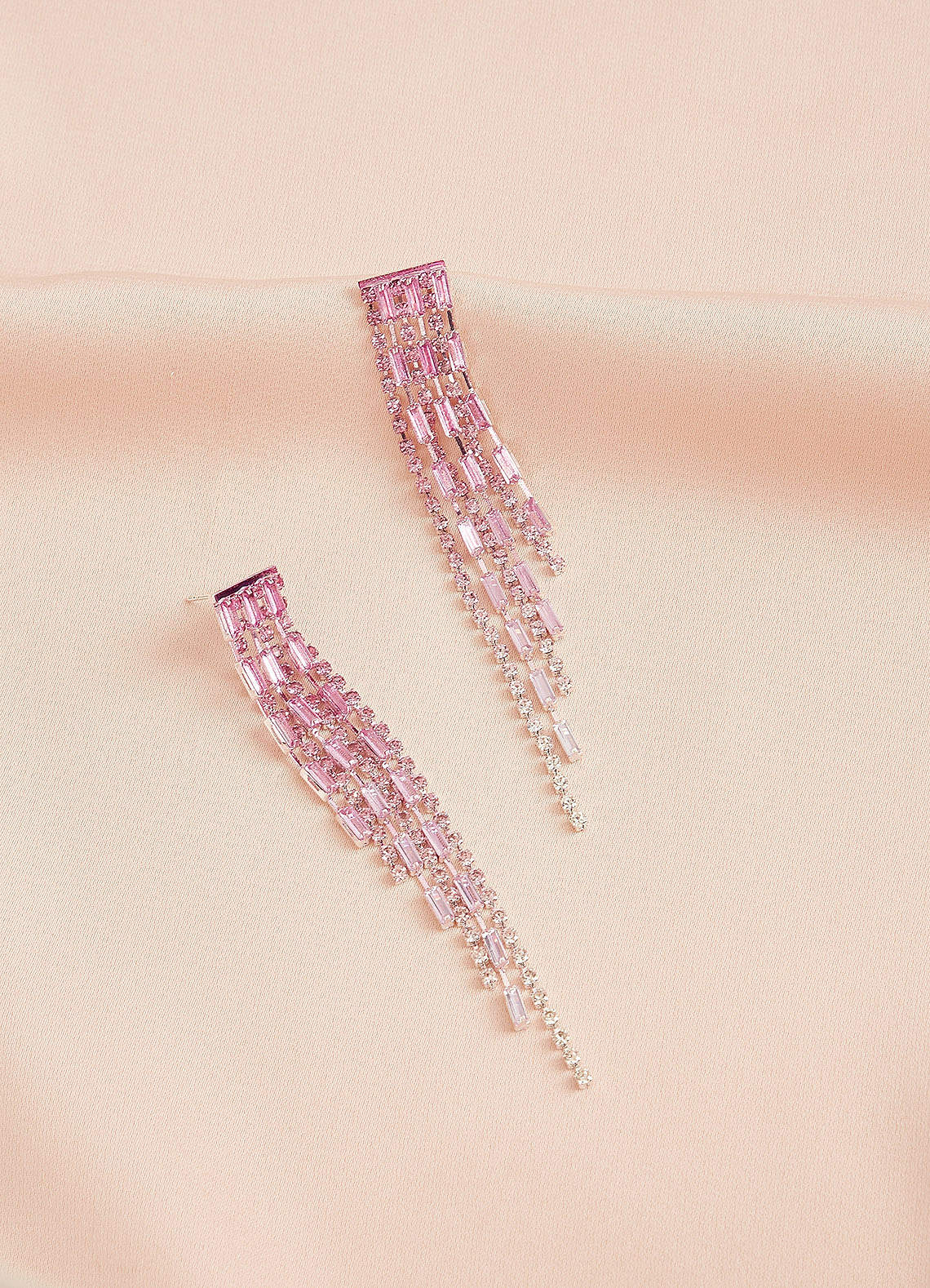 Rhinestone Tassel Diamond Earrings Azazie AU