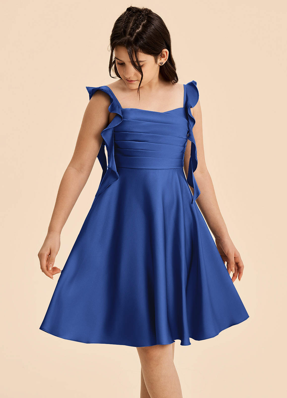 royal blue formal dresses for juniors Azazie Kira Junior Bridesmaid Dress in Wedding Edit