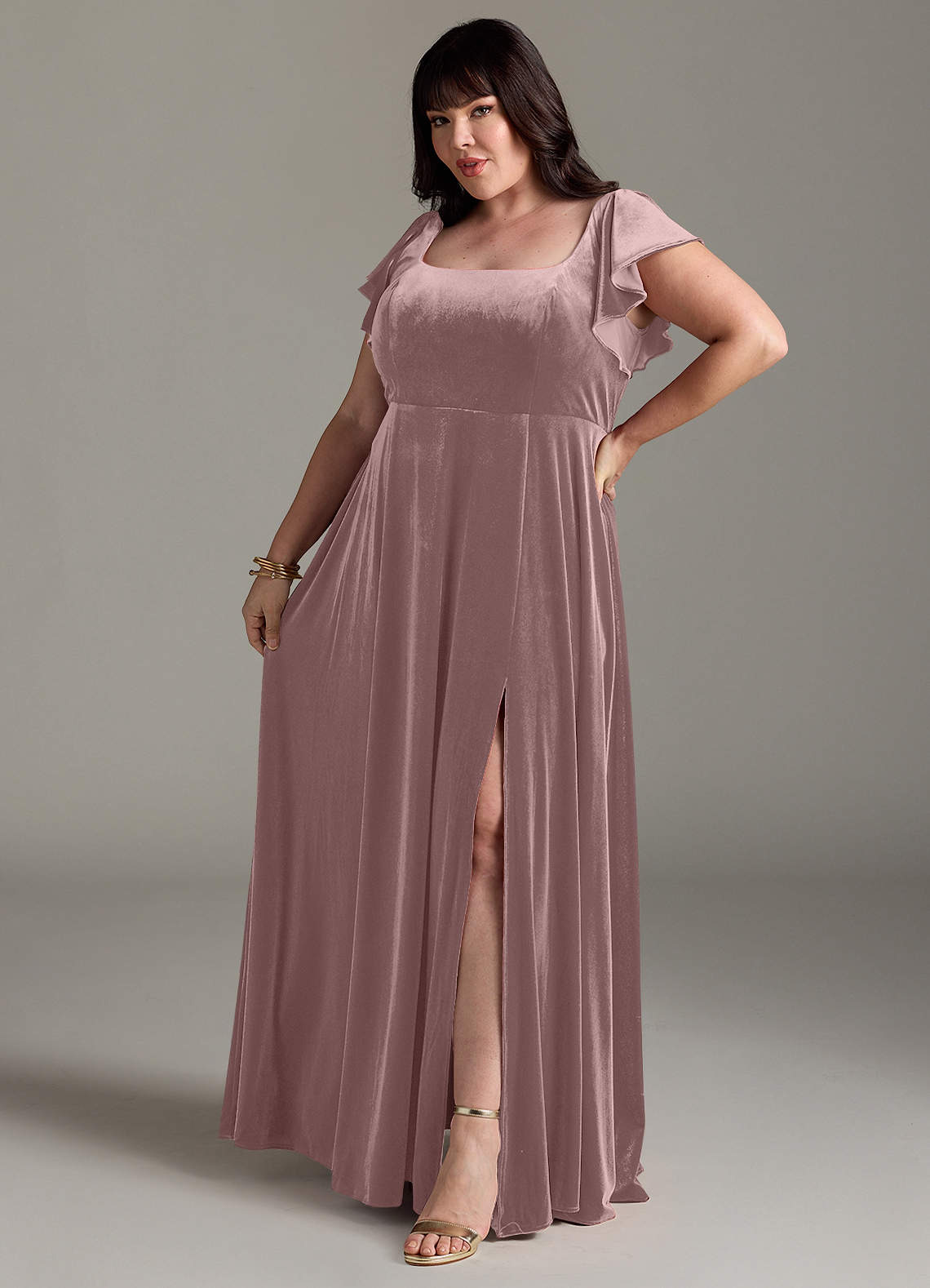 Rustic Pink Bridesmaid Dress Azazie Bondi Rustic Rose Velvet Bridesmaid  Dresses Azazie