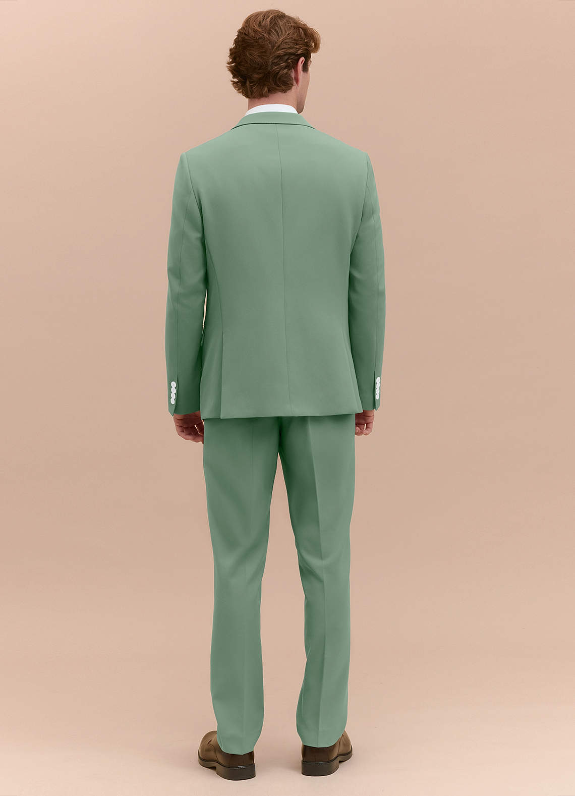 front James Matcha Structured Stretch Suit