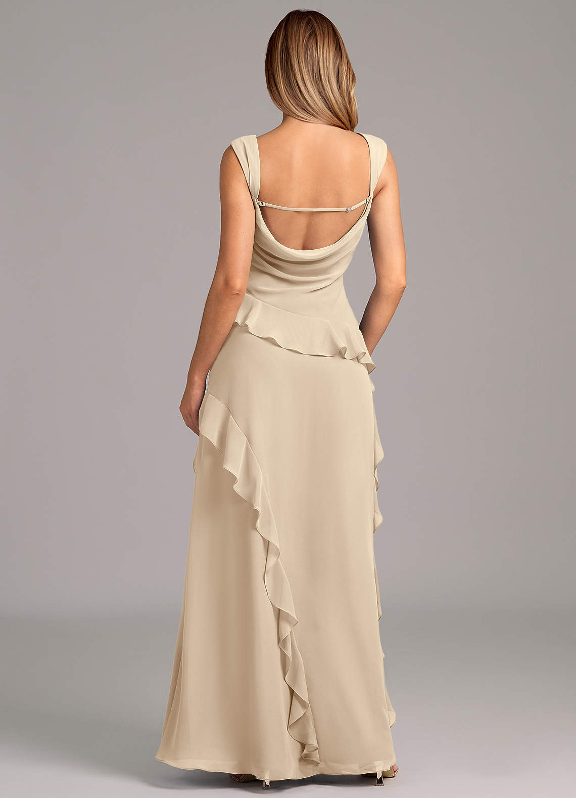 sachin and babi light blue dress Satin Chiffon Bridesmaid Dresses