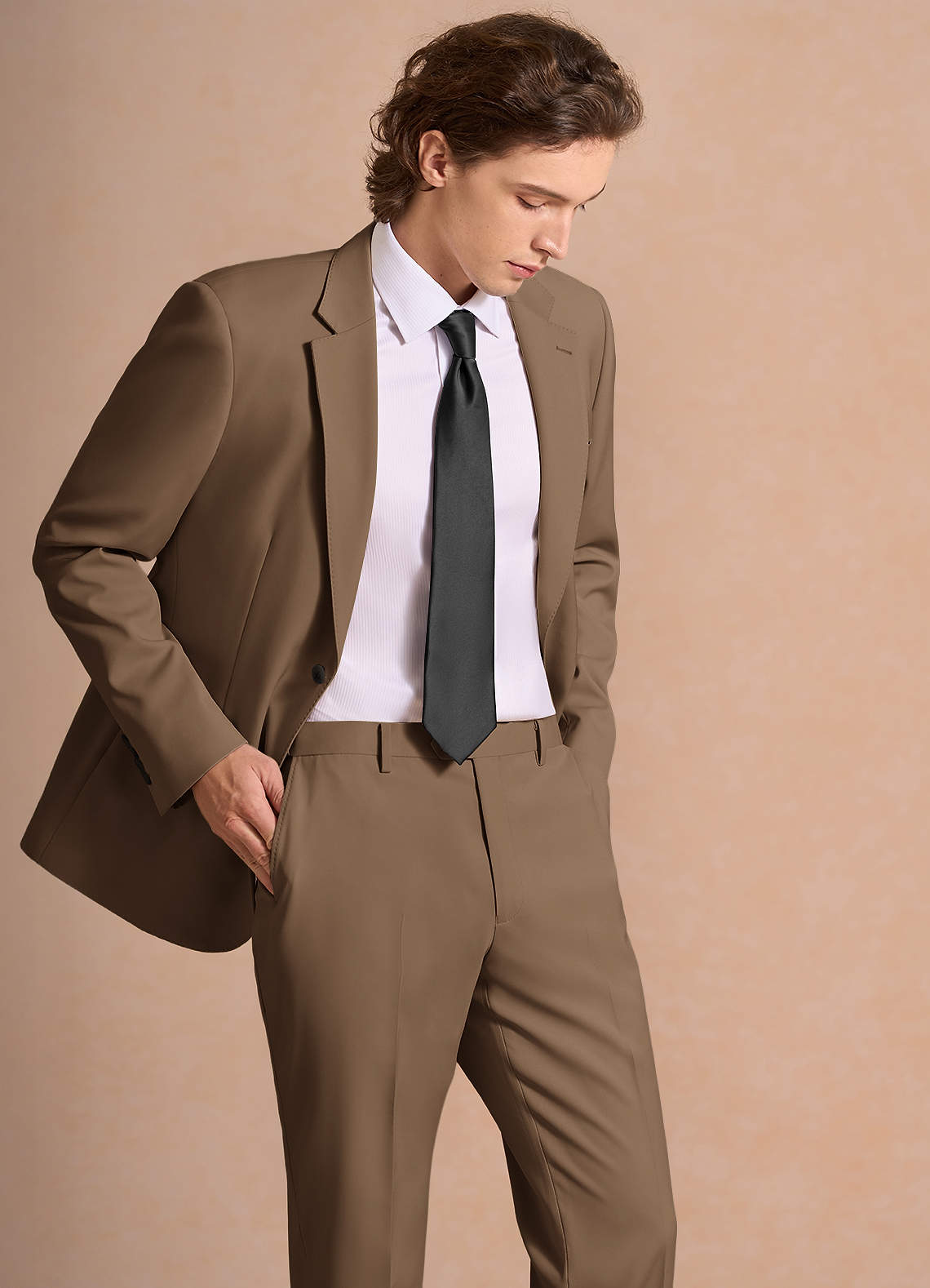 James Truffle Structured Stretch Suit Jacket | Classic Regular