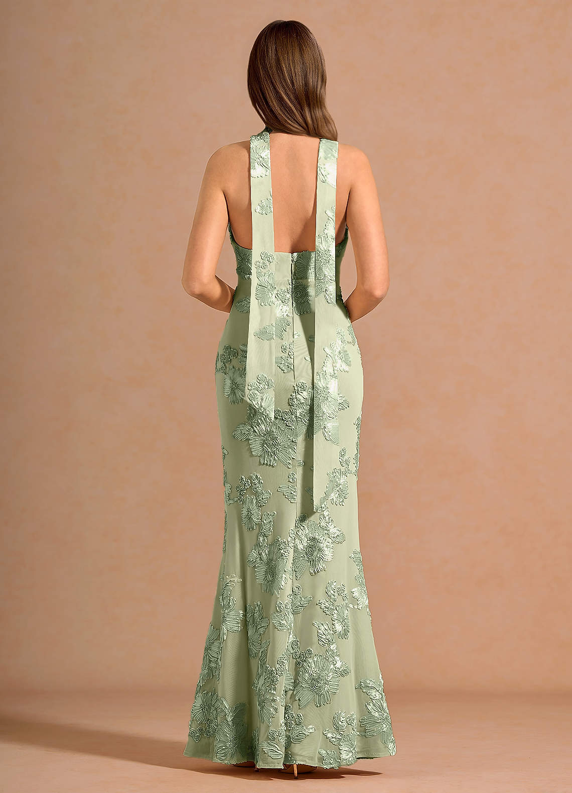 Dulcie Light Green Maxi Dress image1