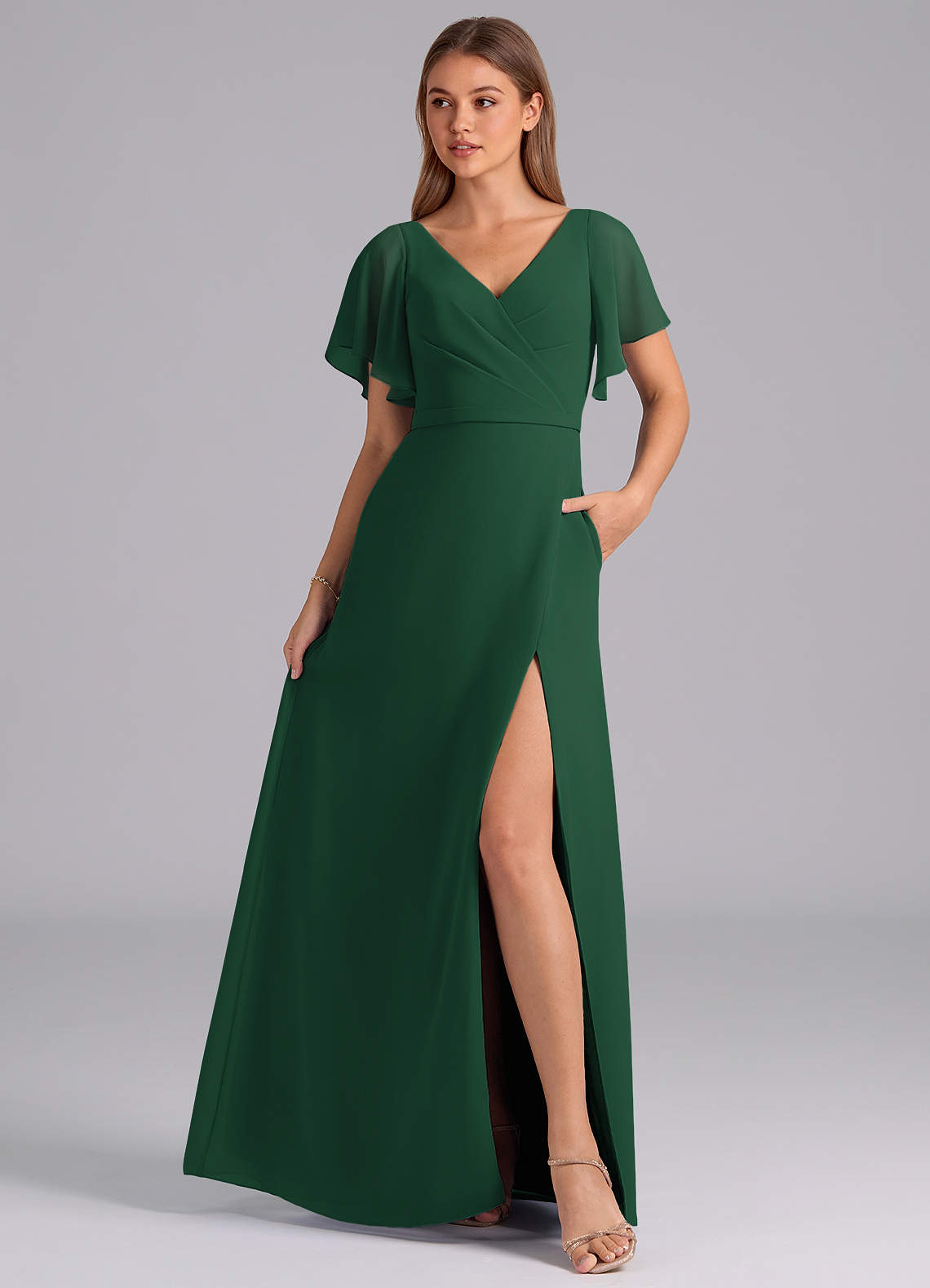 green pleated chiffon dress Azazie Ambrosia Sleeveless Back Size:Child 8 Wedding dresses DOLCE & GABBANA Bob's Big Boy Famous