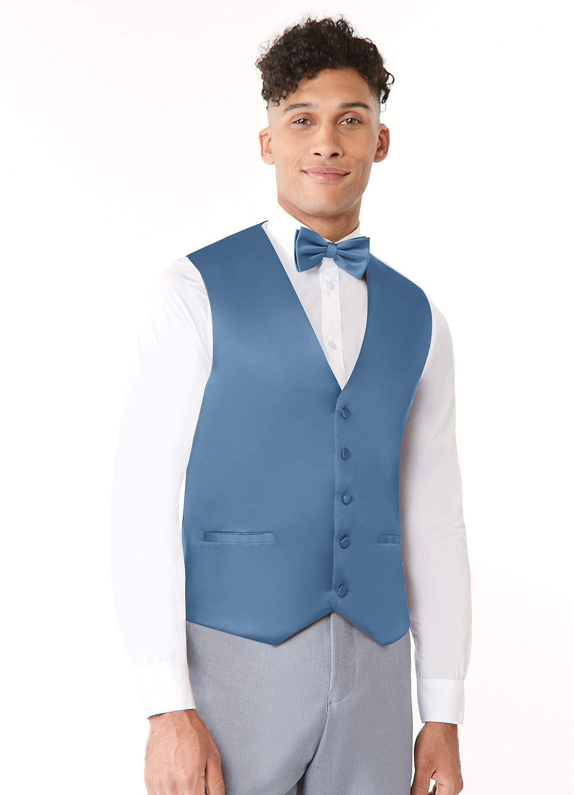 front Matte Satin Vest