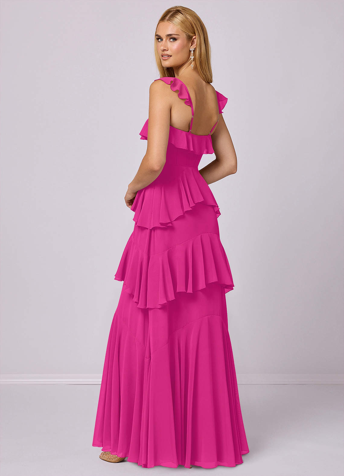 Barbie ♥ Azazie Bridesmaid Dresses A-Line Sweetheart Neckline Chiffon Floor-Length Dress image1