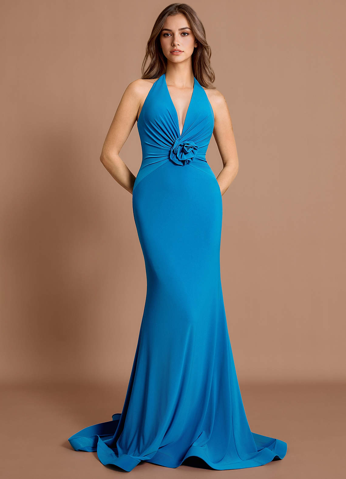 Rowena Lake Blue Maxi Dress image1