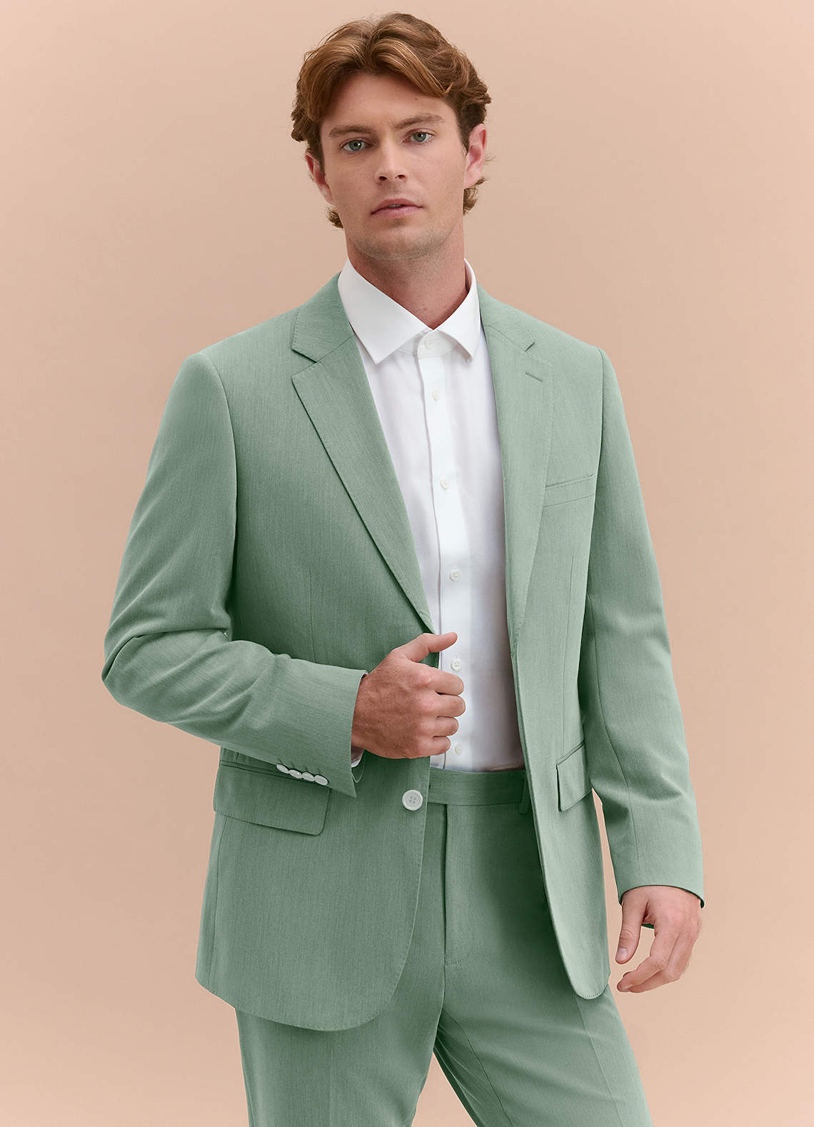 front William Dusty Sage Comfort Blend Suit