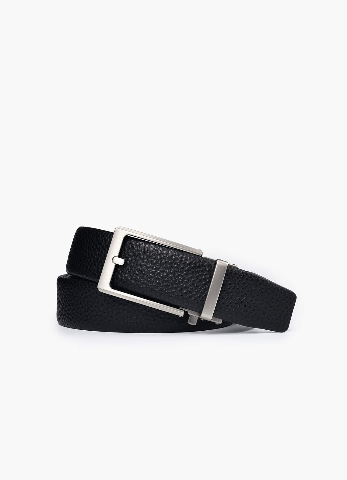 front Heren gekorrelde leren riem