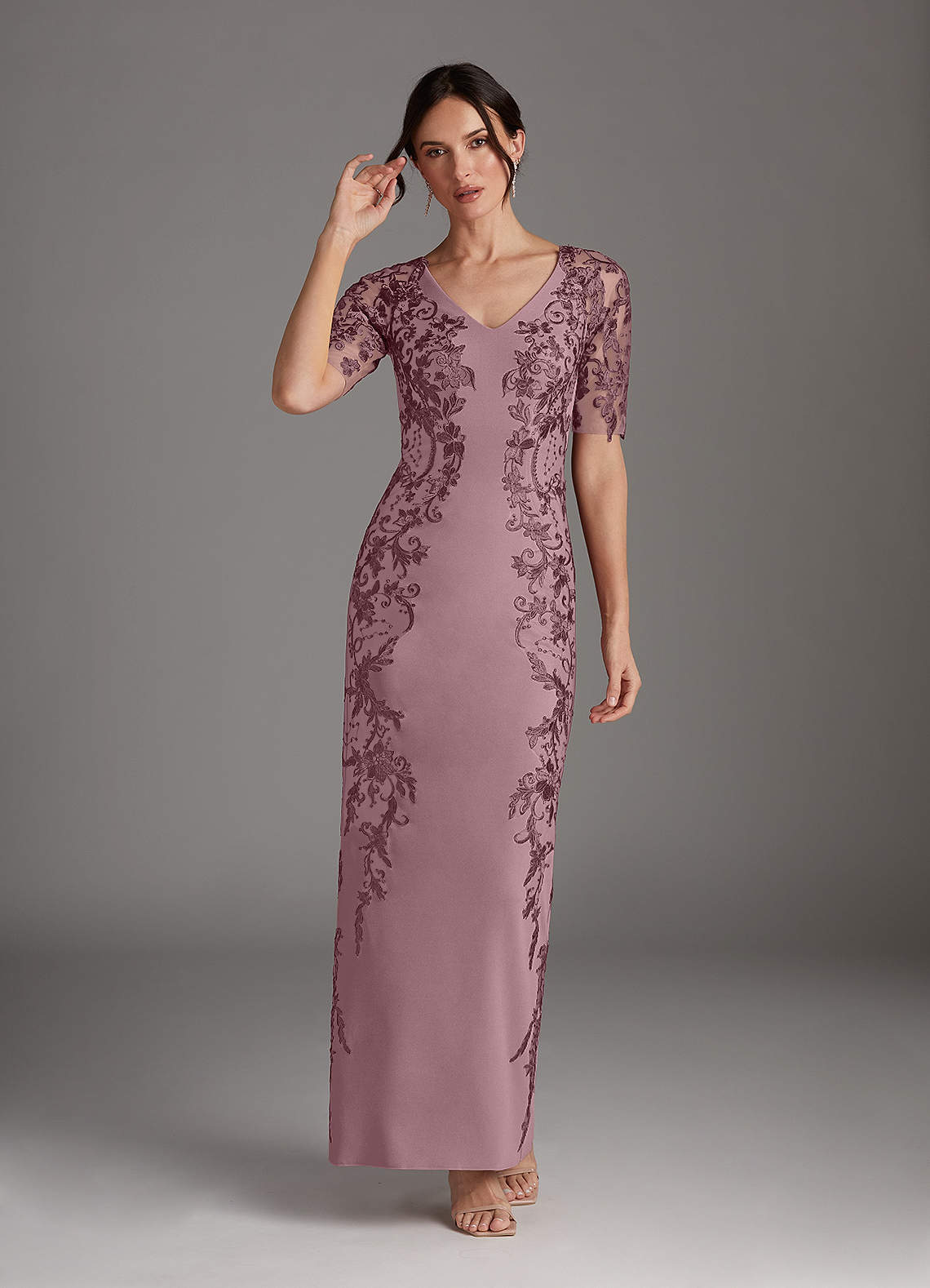 Rosé decolletage charm dress 212558BLACK-7.jpg