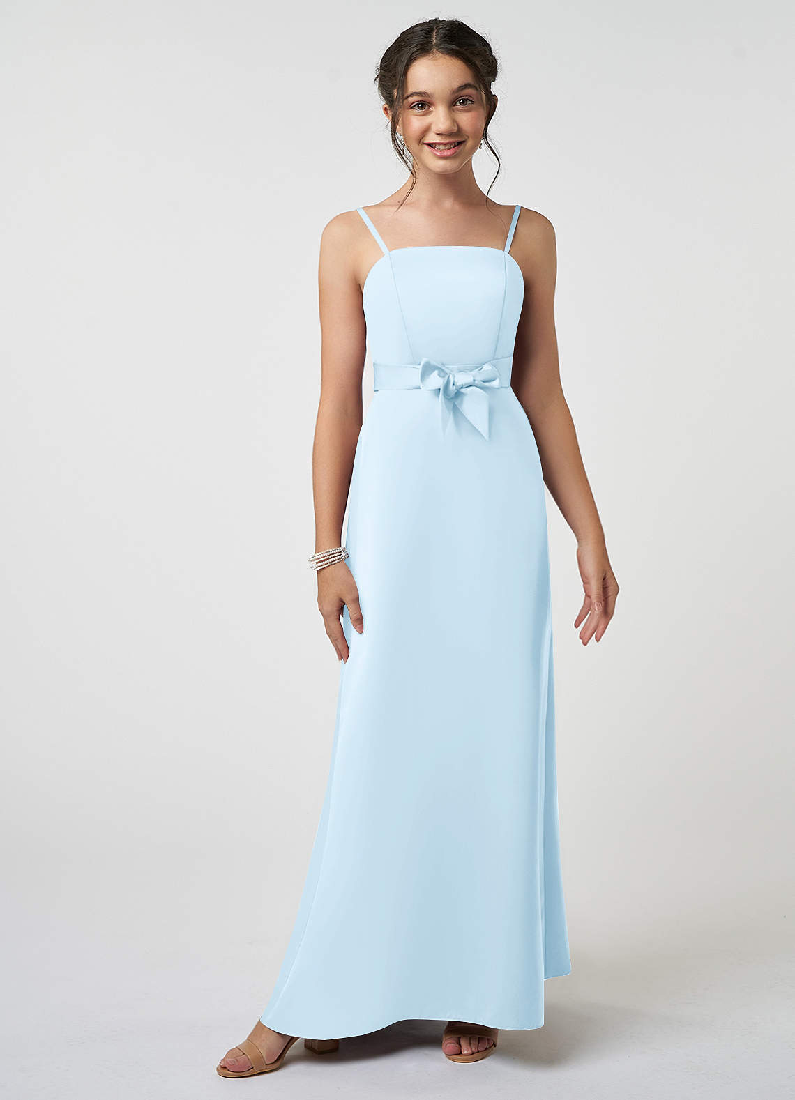 Sky blue store junior bridesmaid dresses