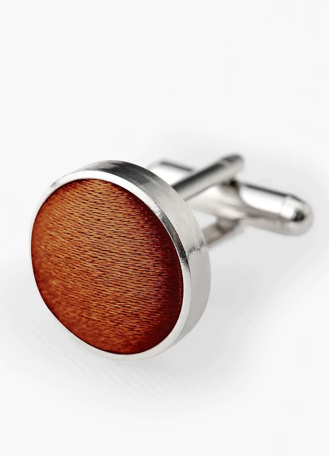 front 둥근 메탈릭 새틴 커프스 단추