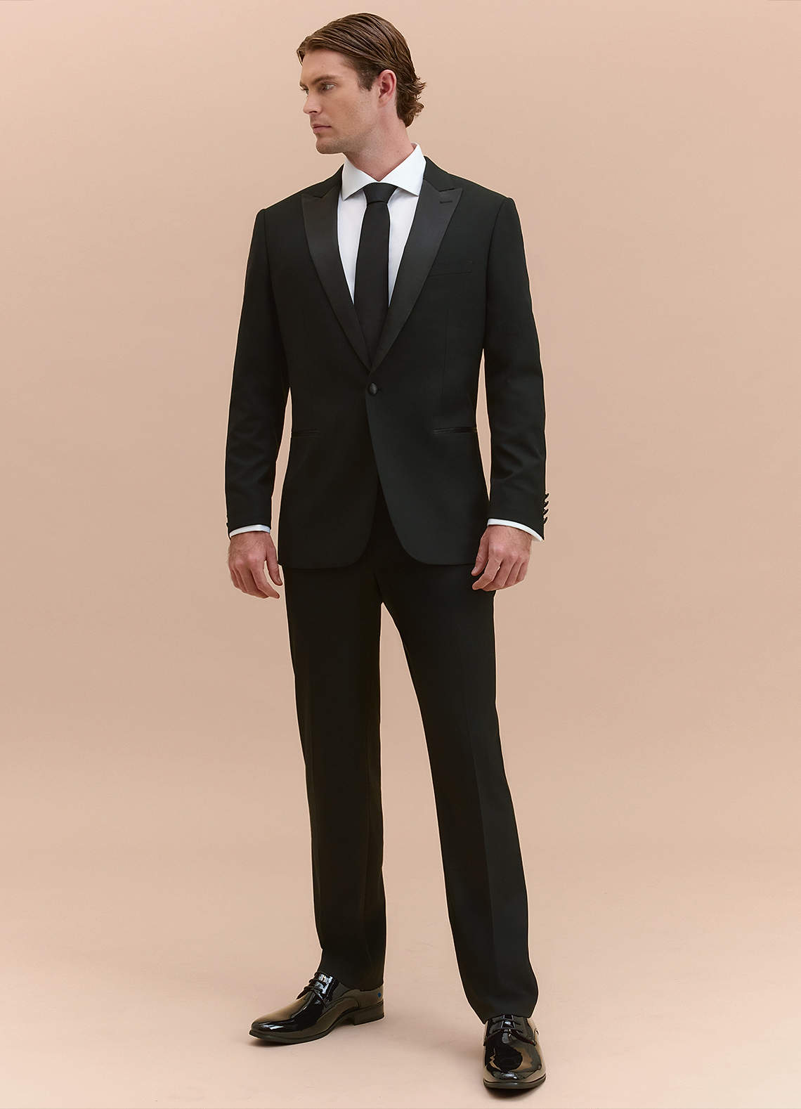 front Hudson Black Peak Lapel Tuxedos Jacket