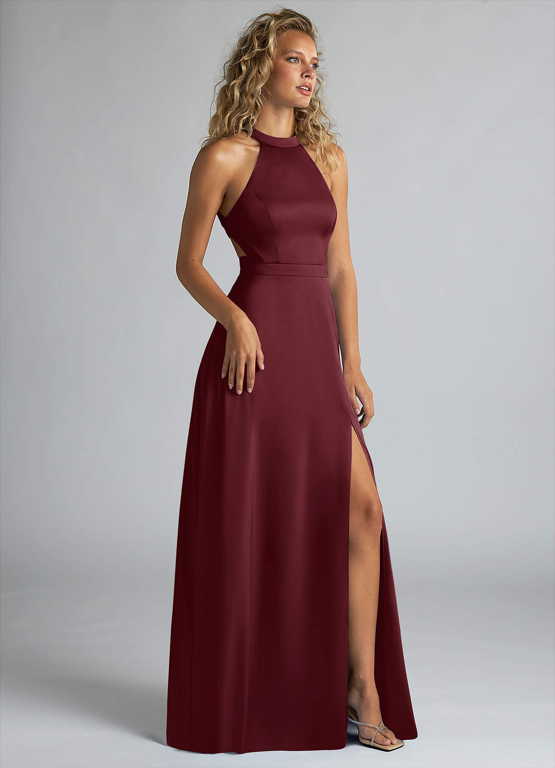 dresses chocolate brown Deme By Gabriella NINAH GOWN details:Halter Maternity Dresses, Maternity Bridesmaid Color:Daffodil Elevate every evening moment