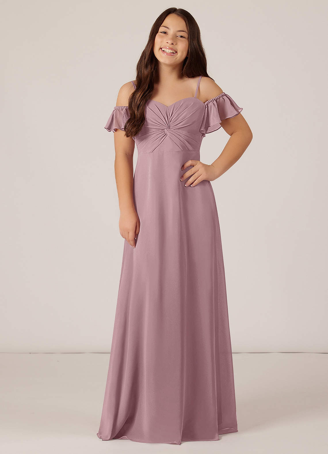 Junior bridesmaid dresses deals dusty rose