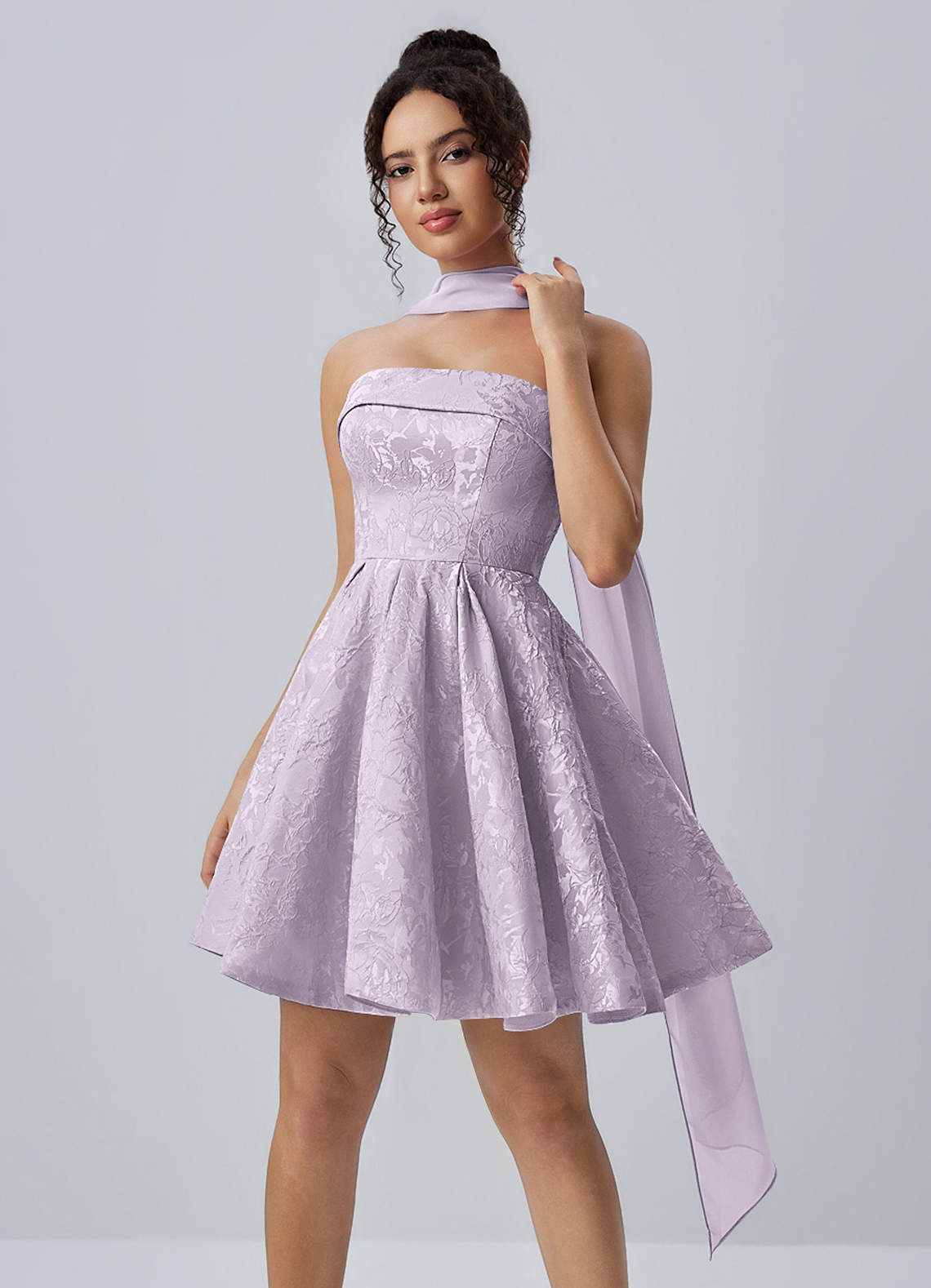 light purple mini dress Lilibet See short purple sequin party dresses with lace Mini Dress Purple Arletta Strapless