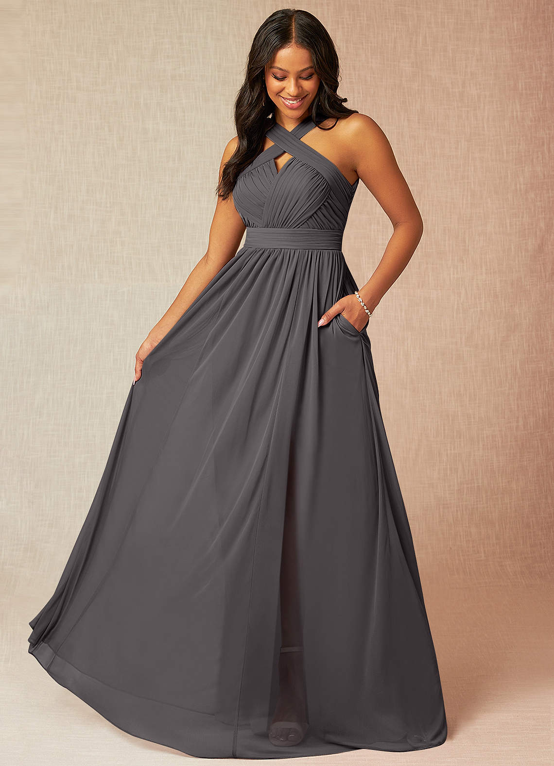 Charcoal bridesmaid dresses uk best sale