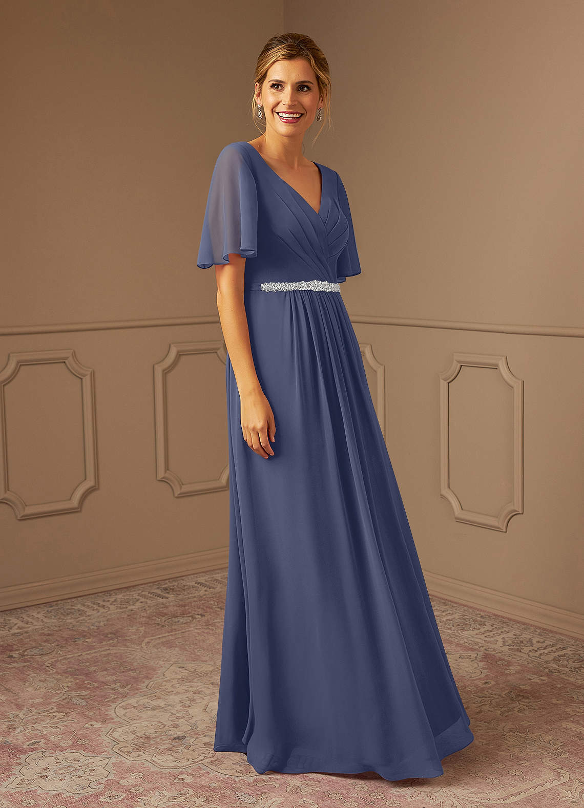 stormy blue mother of the bride dress Stormy Blue Mother of the Bride Dresses