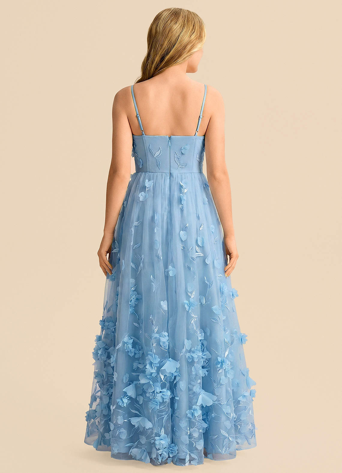 front Azazie Liv Junior Formal Dress