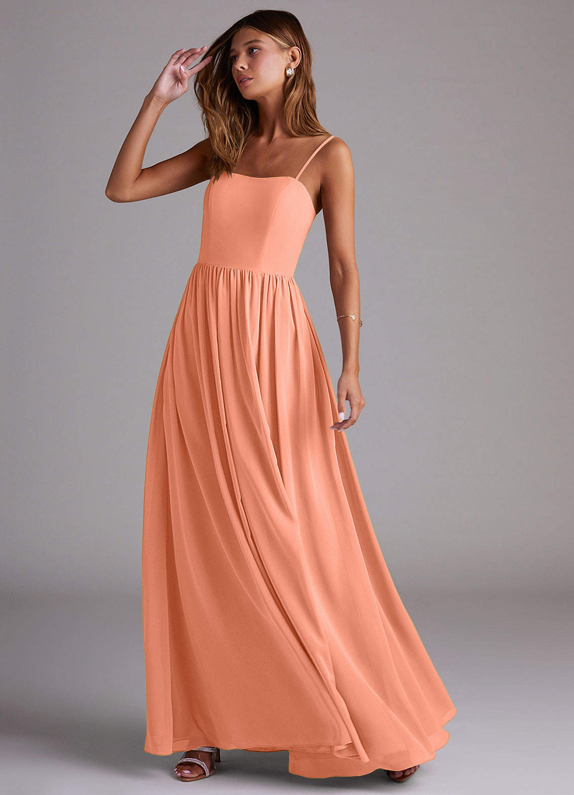sunset formal dress Leslie Amon Sunset Flow Sunrise Embellished Maxi Dress