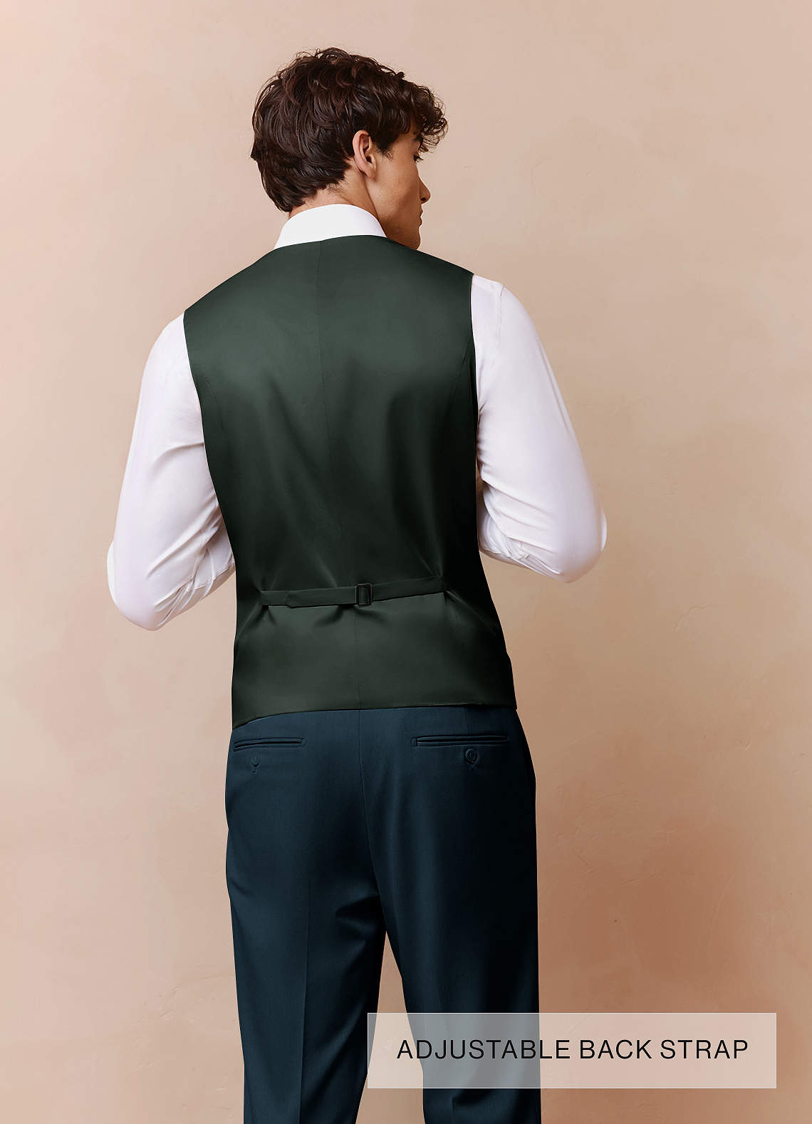 front Savile Teal Wool Blend 3-Piece Suit