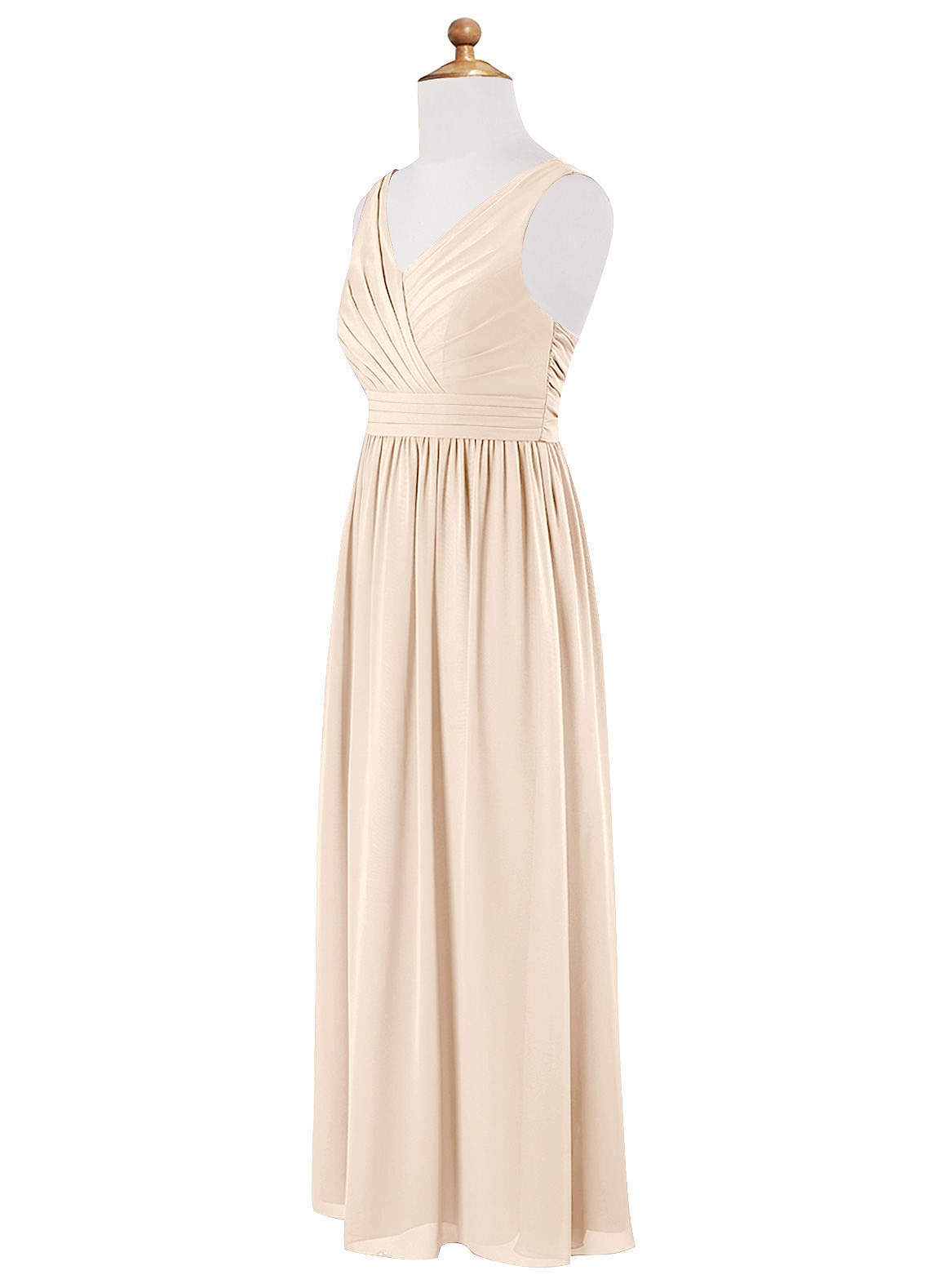 White Alabaster Azazie Kora JBD Junior Bridesmaid Dresses | Azazie