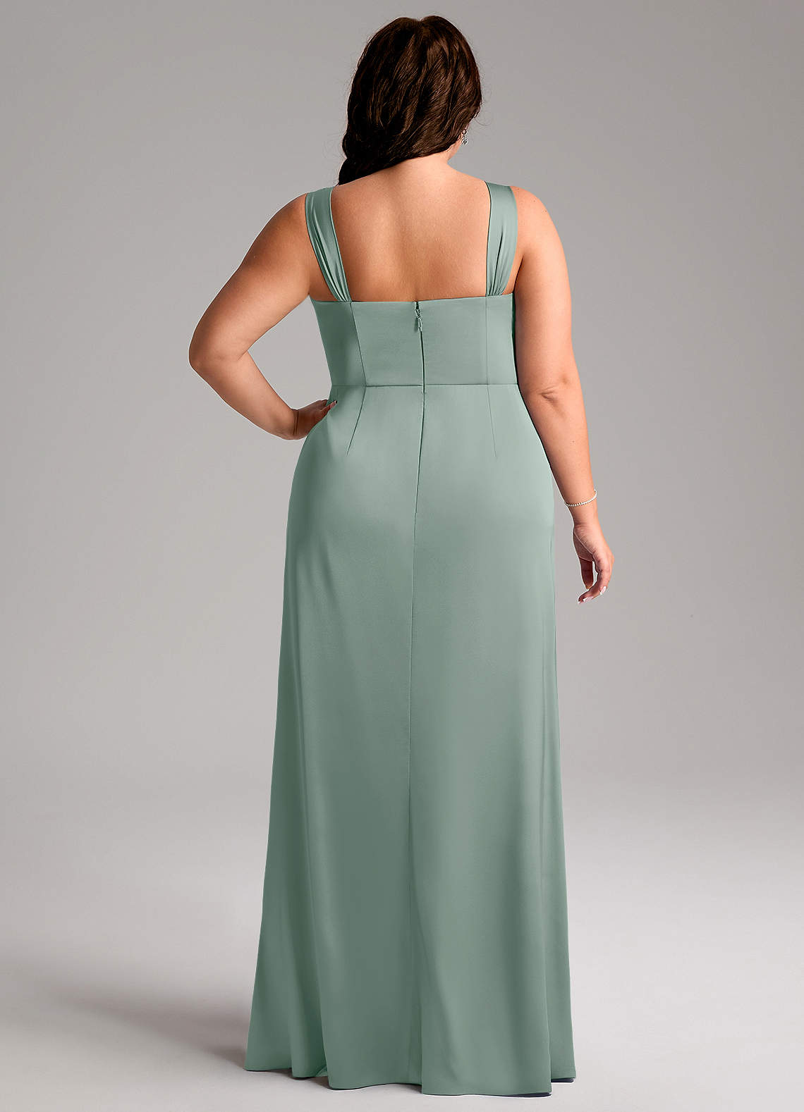 princess polly baby blue dress Emerald Green & Forest Green Bridesmaid Dresses main image 0