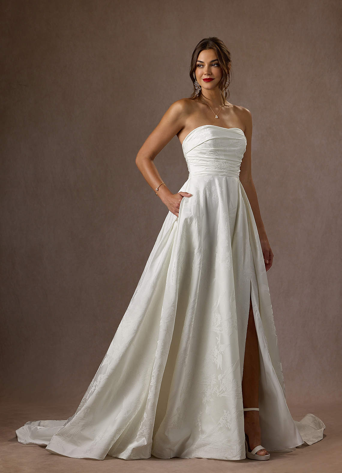 Tissu Jacquard Extensible Floral/diamant - Pour Coussins, Masques, Artisanat - Unidirectionnel