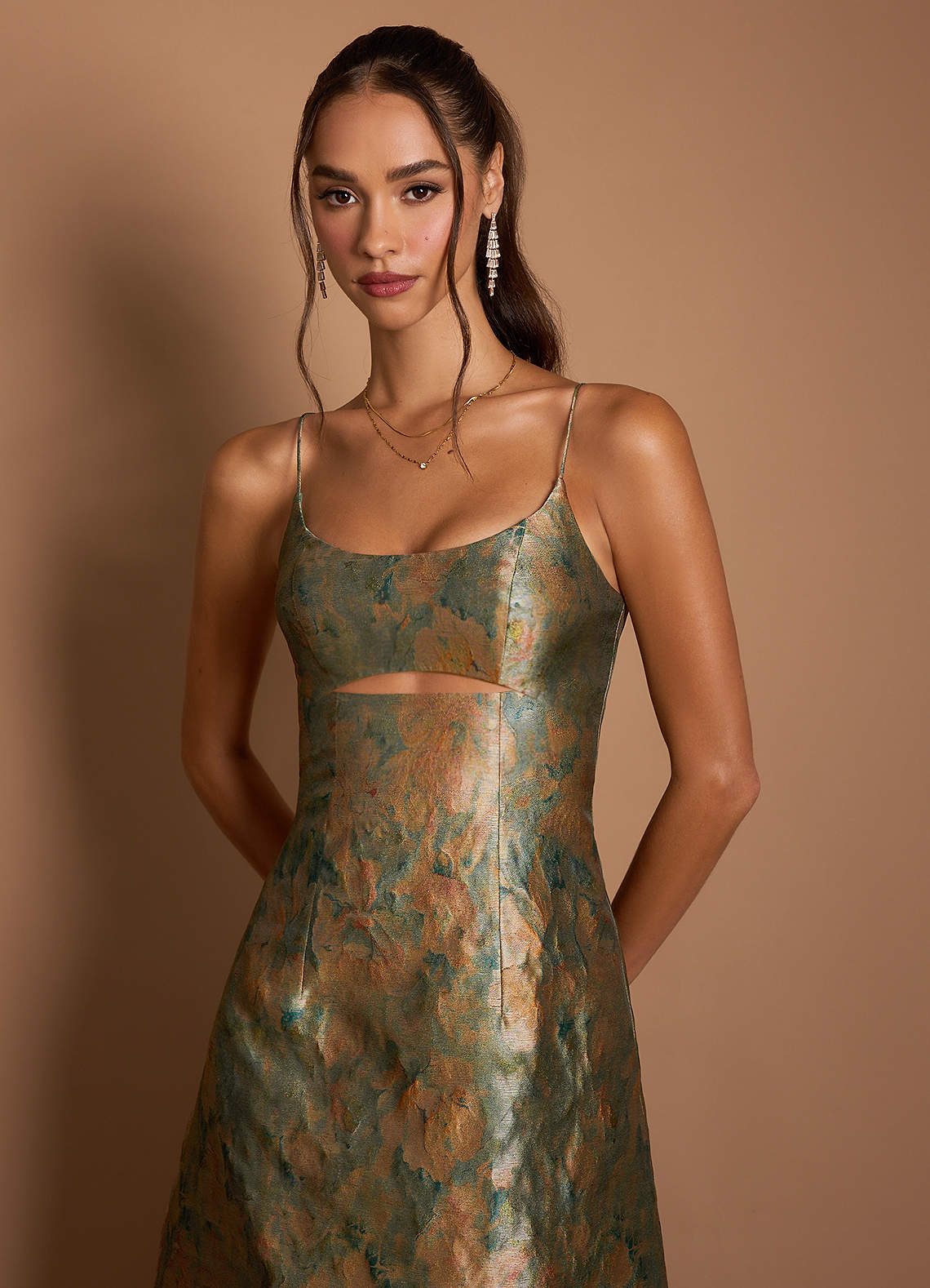 Dova Vintage Teal Maxi Dress | Azazie