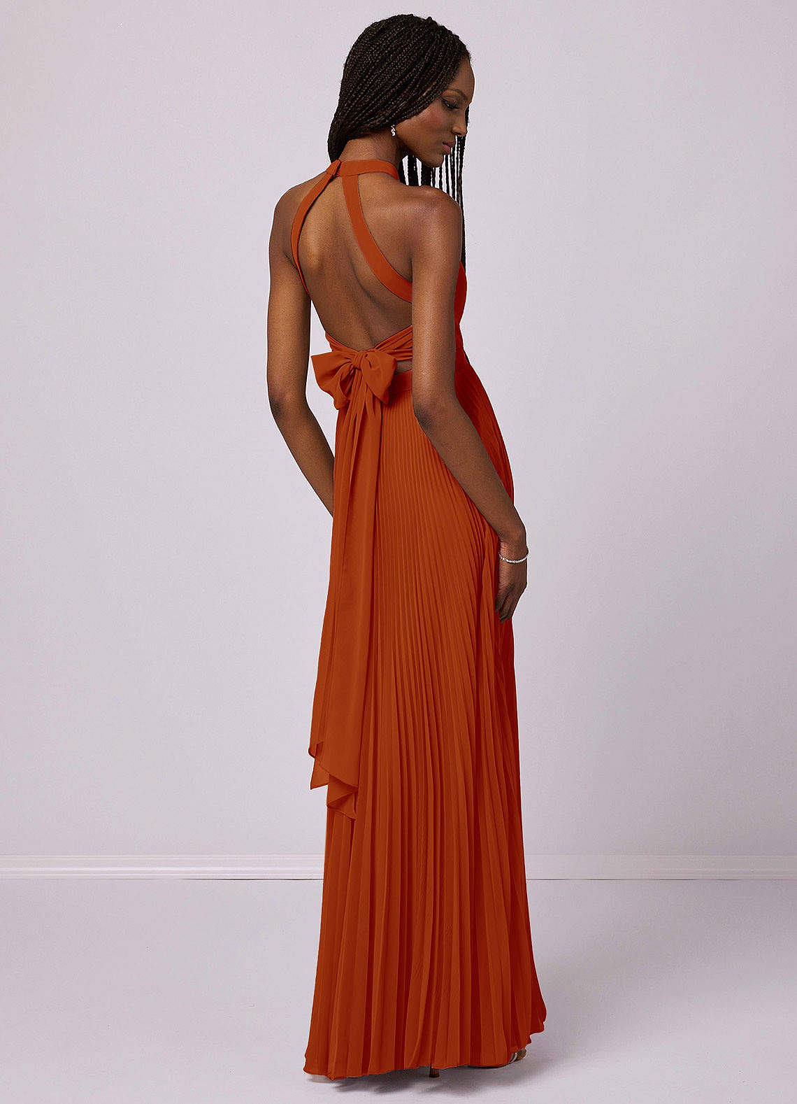 Barbie ♥ Azazie Bridesmaid Dresses Paprika A-Line Pleated Chiffon Dress image5
