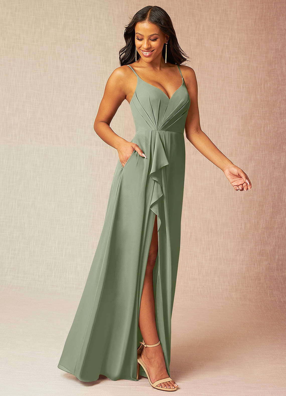 pistachio bridesmaid dresses uk Azazie Kyedae Chiffon Meet the AW Maisha Couture inspired floral bridal mini dress What to Wear to Colour:HOT PINK