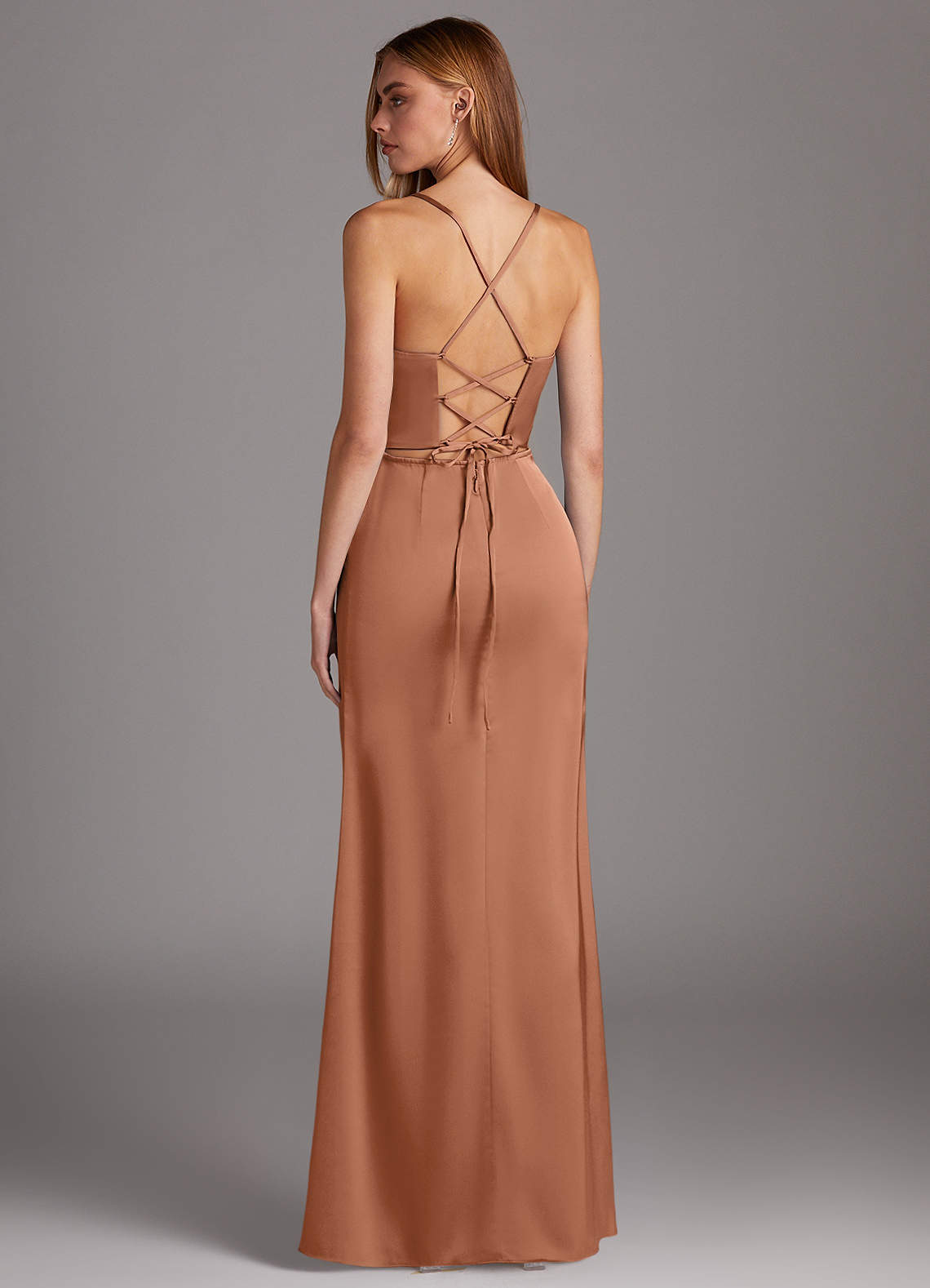 Azazie Brookelle Bronzer Stretch Satin Bridesmaid Dresses | Azazie AU Azazie Brookelle Bronzer Stretch Satin Bridesmaid Dresses | Azazie AU