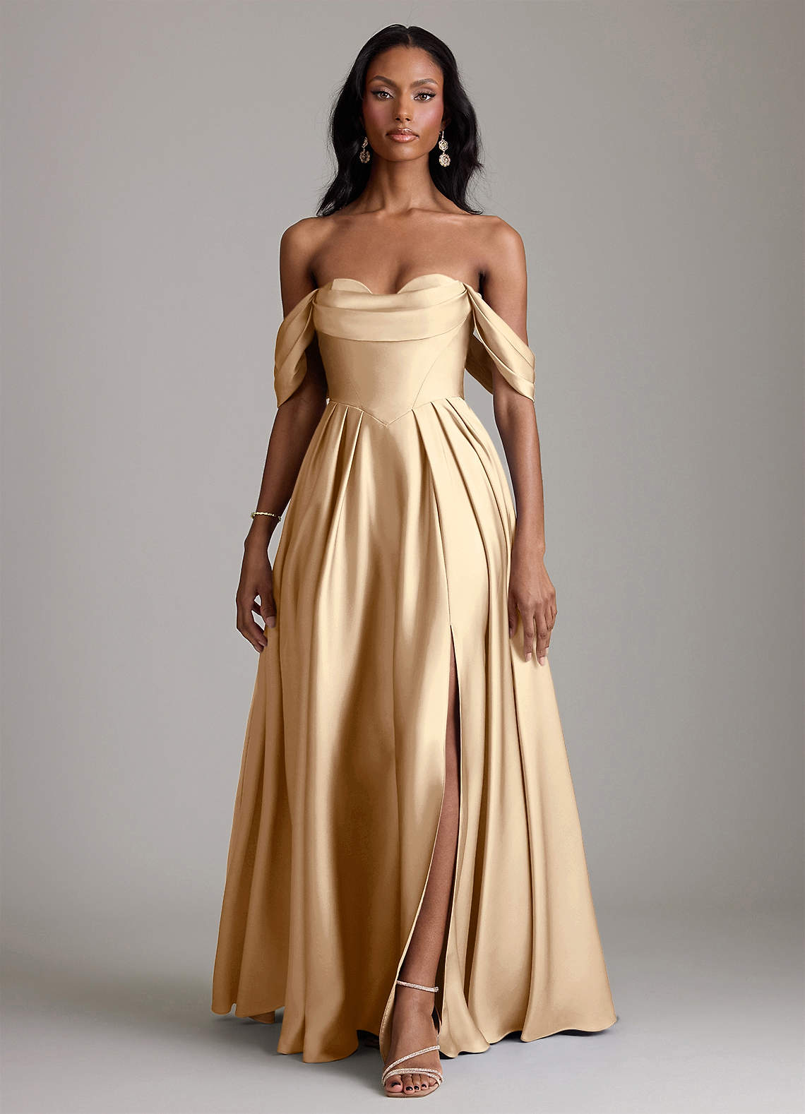 loose fitting bridesmaid dresses Off the Shoulder Mismatched Bridesmaid Dresses Blue Fitted Bridesmaid Dress PB10049