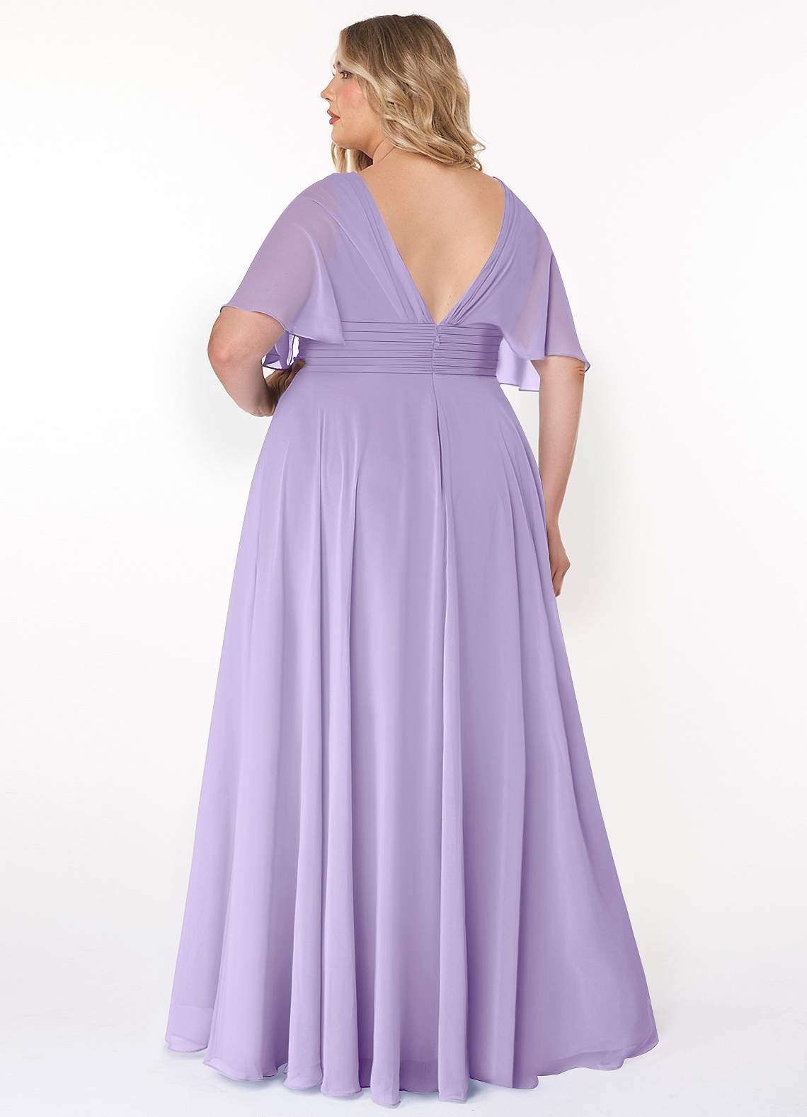 Azazie Pamela Lilac Chiffon Bridesmaid Dresses | Azazie