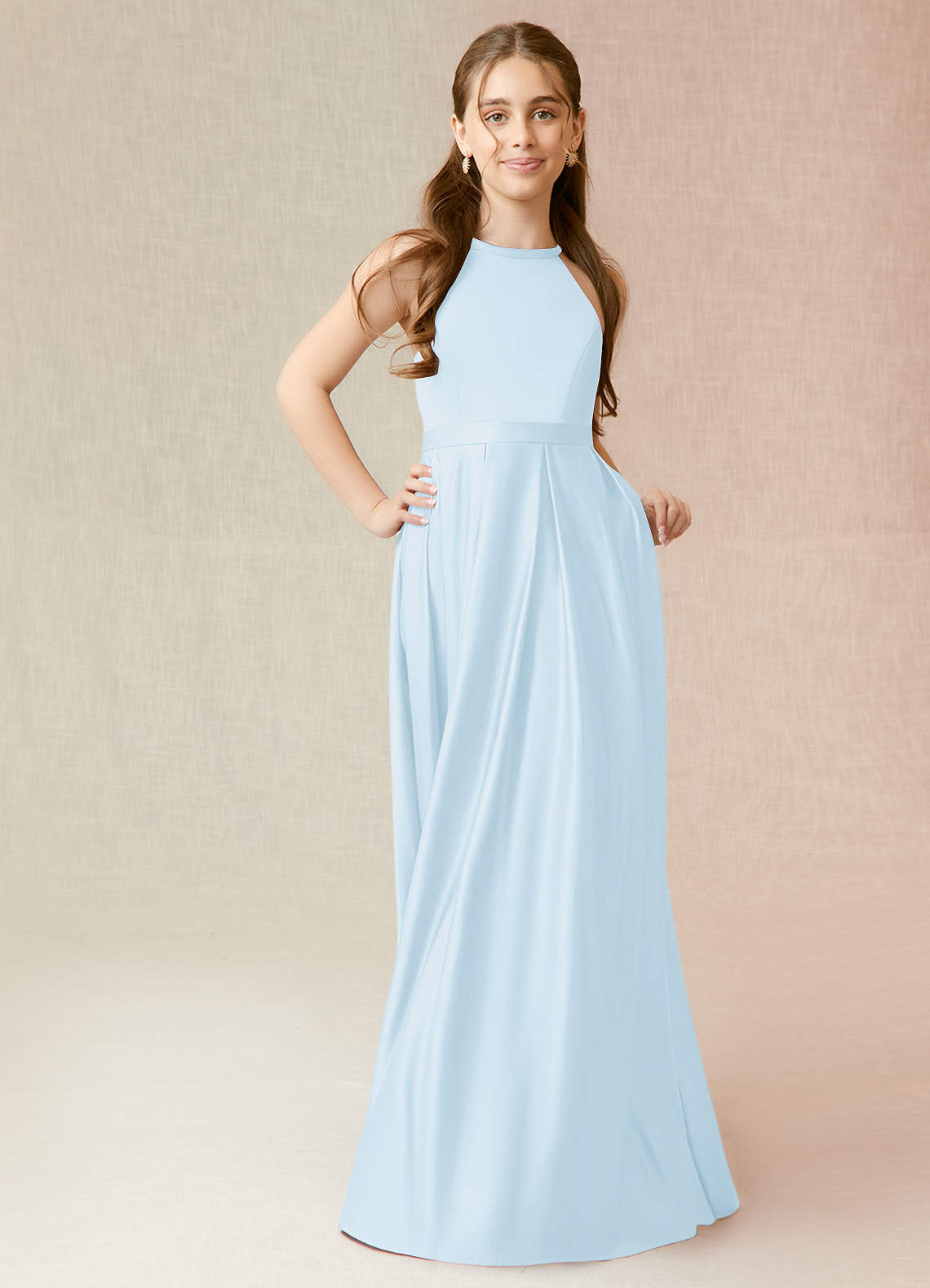princess polly baby blue dress Junior Bridesmaids Dresses main image 0