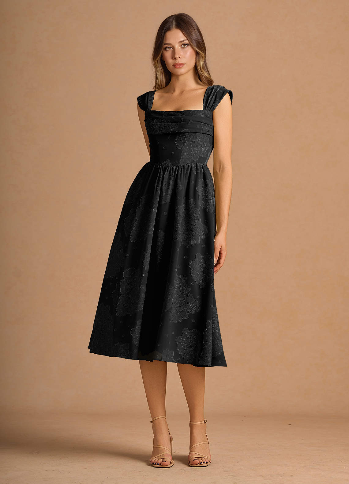 dress for formal summer wedding Astrid Lace Midi Dress main image 0
