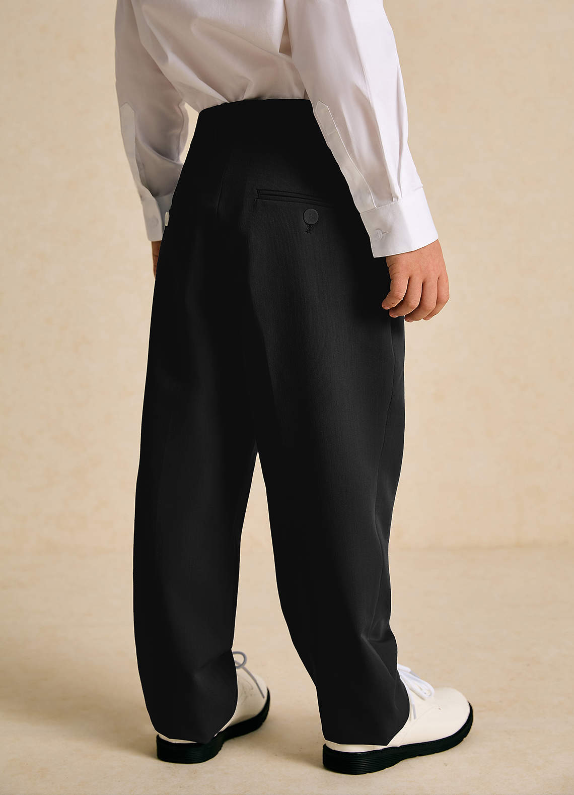 front Oliver Boys Black 3-Piece Suit