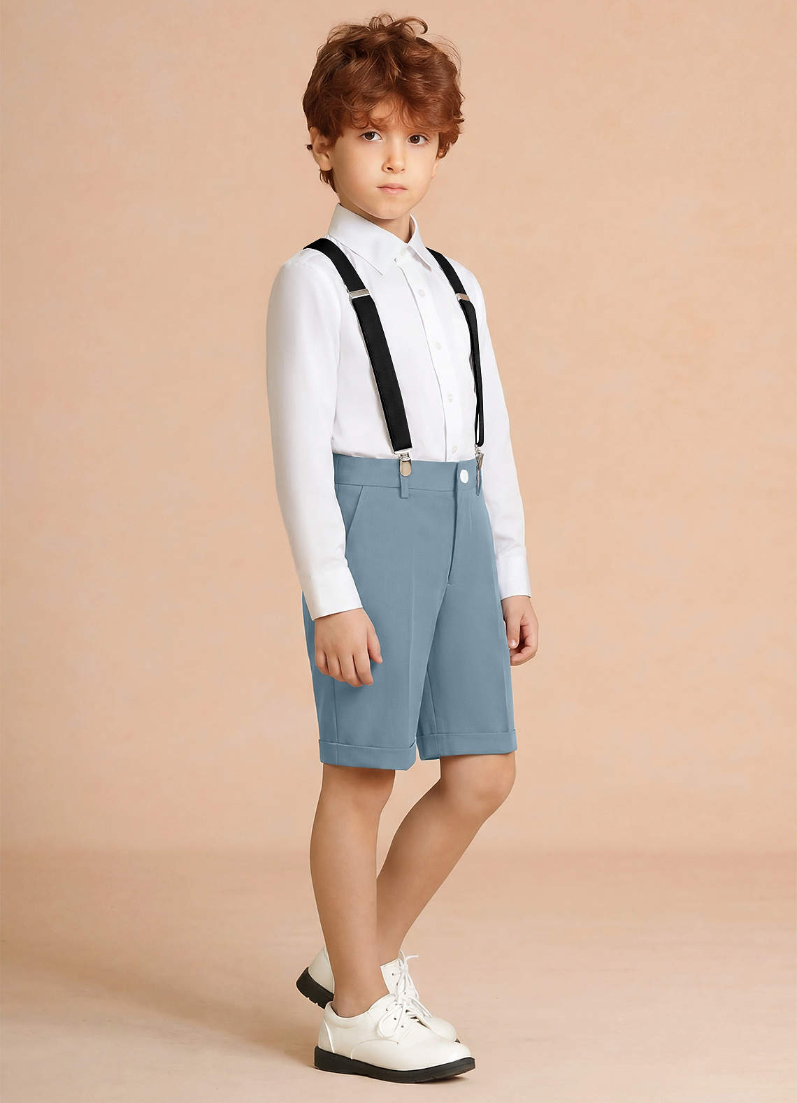 front Oliver Light Blue Boy Shorts 3-Piece Set