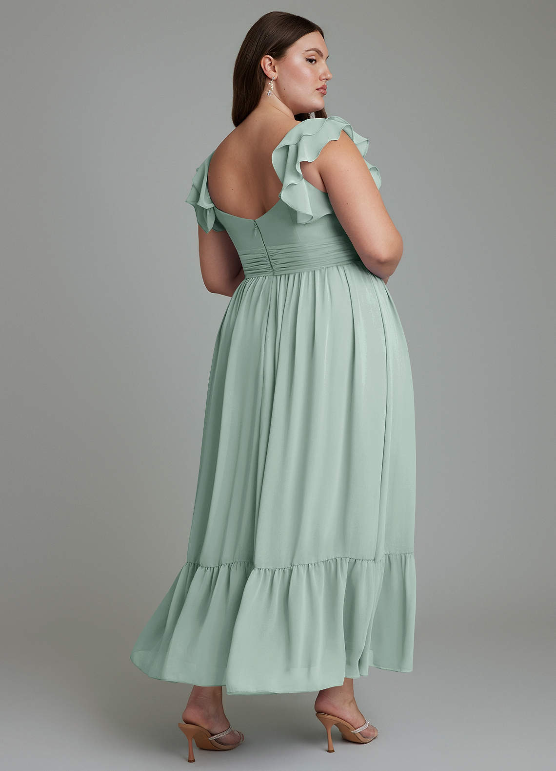 anaya with love bridesmaid dresses Azazie Agave Chiffon collection:party-dresses Justice Navy Blue Summer Color:Powder Sky Ankle Length